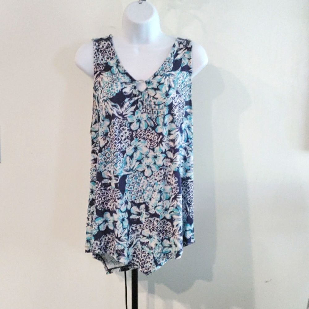 Nice Ladies Sleeveless Shirt /Palm Grove